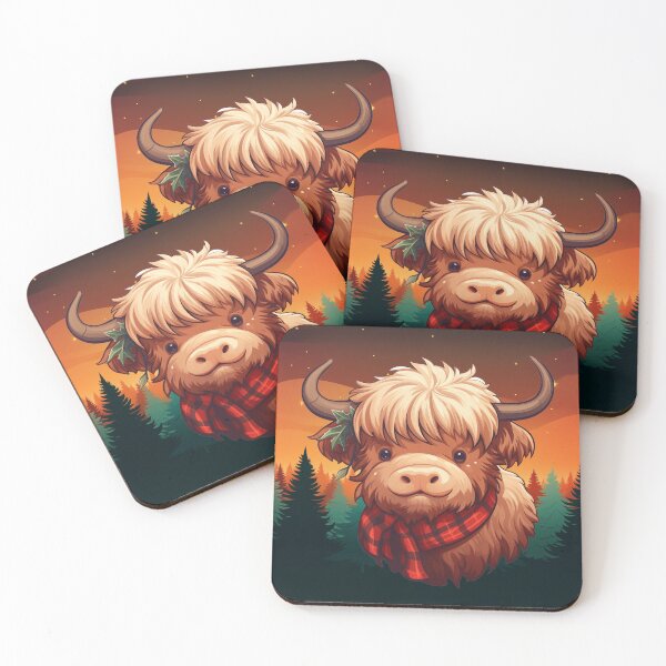 Item preview, Christmas highland cow designed and sold by Covent Vaughn.