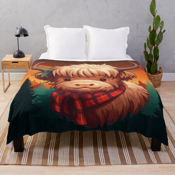 Item preview, Christmas highland cow designed and sold by Covent Vaughn.