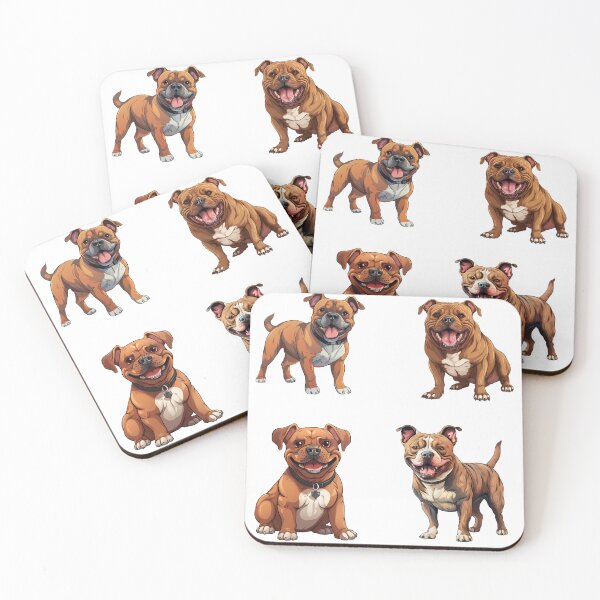 Item preview, Brown American Bully Dogs designed and sold by TheAnimalZ00.