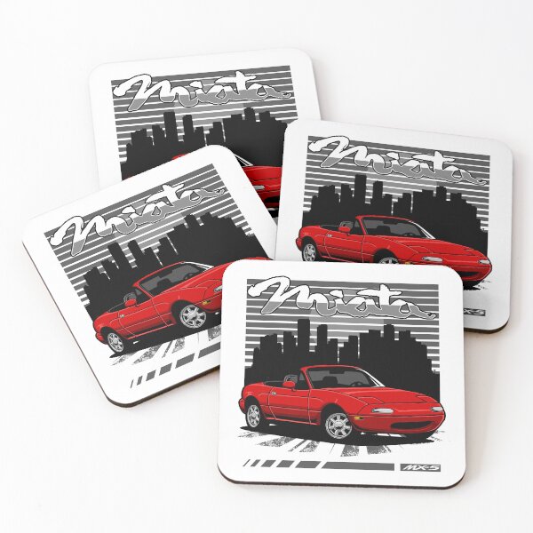 Item preview, Miata MX 5 Red with City Background designed and sold by vektoranda.