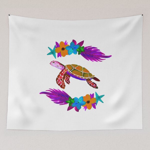 Item preview, Sea turtle from Galapagos Ecuador with pink tones designed and sold by BrianaCamilaB.