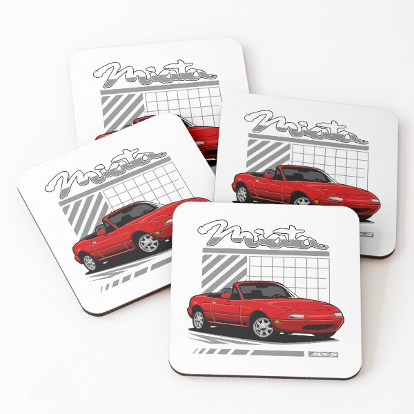 Item preview, Miata MX 5 Red Simple Background designed and sold by vektoranda.