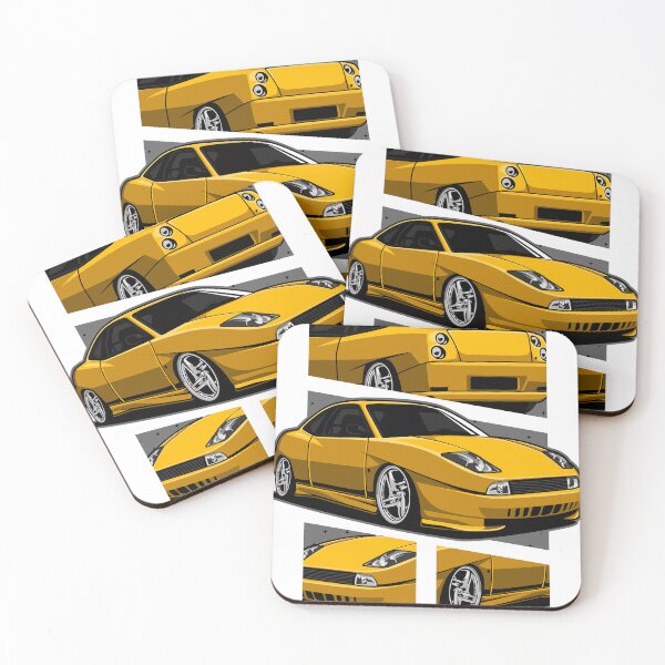 Item preview, Fiat Coupe 20V Turbo Yellow designed and sold by vektoranda.