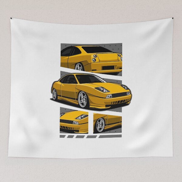 Item preview, Fiat Coupé 20V Turbo Amarillo designed and sold by vektoranda.