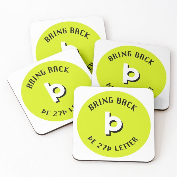 Item preview, Bring Back þe 27þ Letter (Button) designed and sold by DecoDepot.