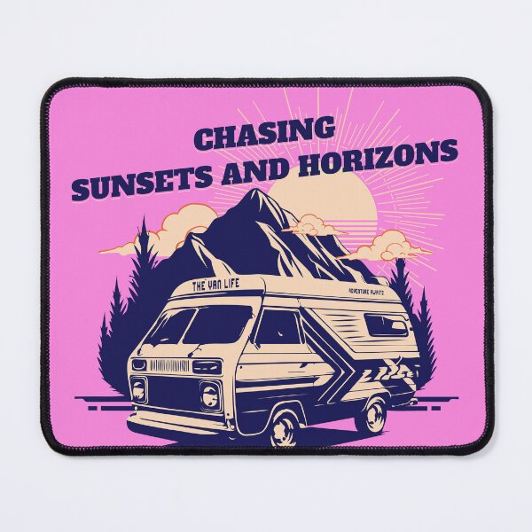 Item preview, Chasing Sunsets And Horizons Van Life designed and sold by Ninety9Secrets.