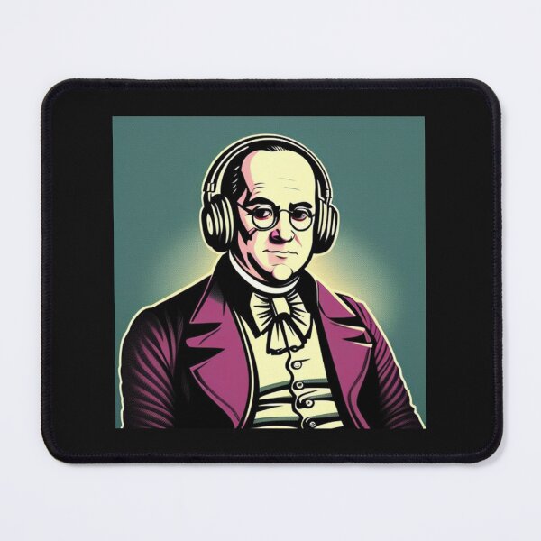 Item preview, Money Moves Ben Franklin Retro Headphones designed and sold by musicgeniusart.