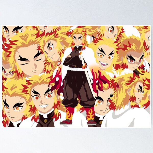 Rengoku Kyojuro Poster for Sale by Fhatershop