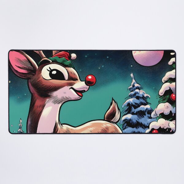Item preview, Illuminate the Holidays: Whimsical Rudolph the Red-Nosed Reindeer Art for Festive Christmas Prints and Joyful Decor! designed and sold by InsaneLEDP.