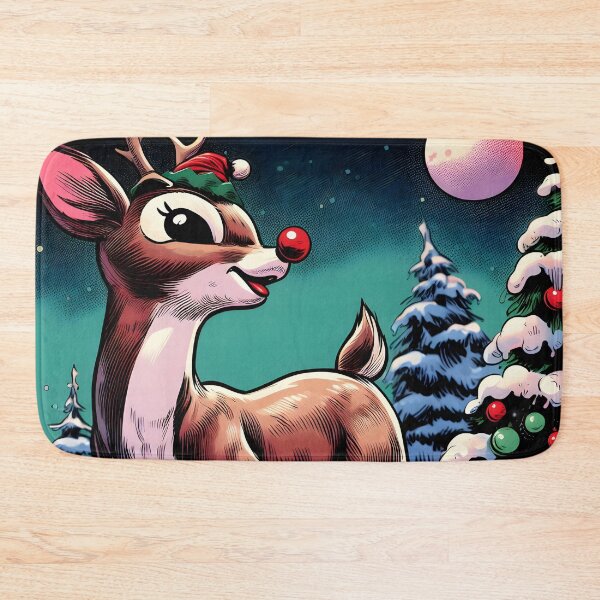 Item preview, Illuminate the Holidays: Whimsical Rudolph the Red-Nosed Reindeer Art for Festive Christmas Prints and Joyful Decor! designed and sold by InsaneLEDP.