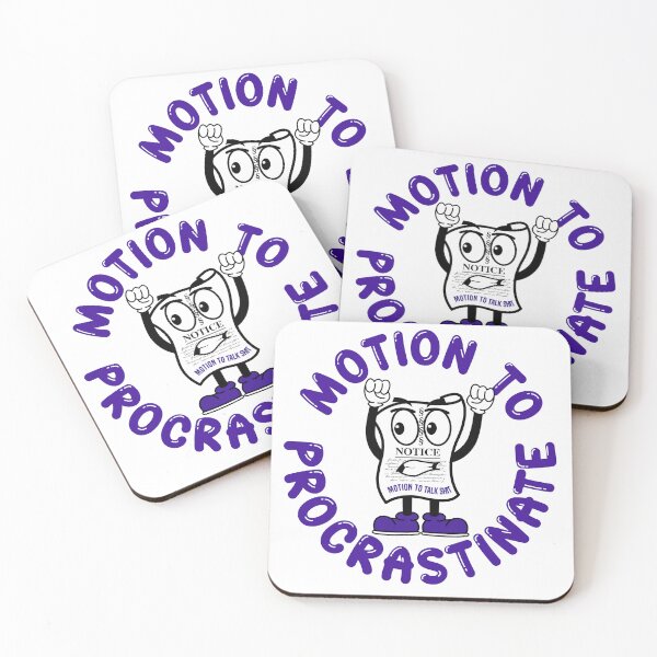 Item preview, Motion to Procrastinate designed and sold by Motion2TalkShit.