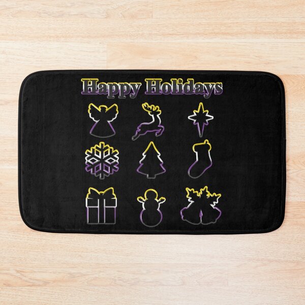 Item preview, LGBT Cookie cutters Happy Holidays Non Binary Pride 2 designed and sold by TheirChoice.