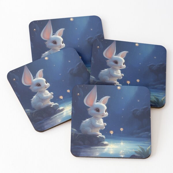 Item preview, A starlit night, Little bunny Mimi hops by the lake... designed and sold by Cris888.