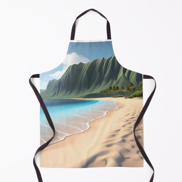 Item preview, Hawaiian Beach with Carved Mountains designed and sold by Mean-Mango-HI.