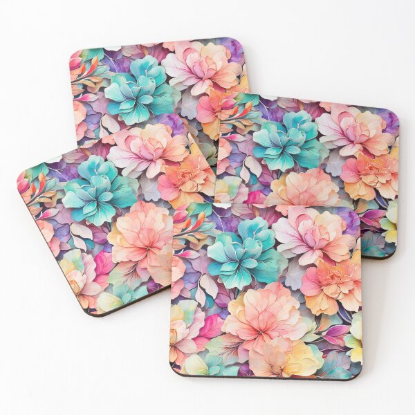 Artikelvorschau, 001 Seamless Flowers in Gradient Colors Background entworfen und verkauft von Alexis Art Collection.