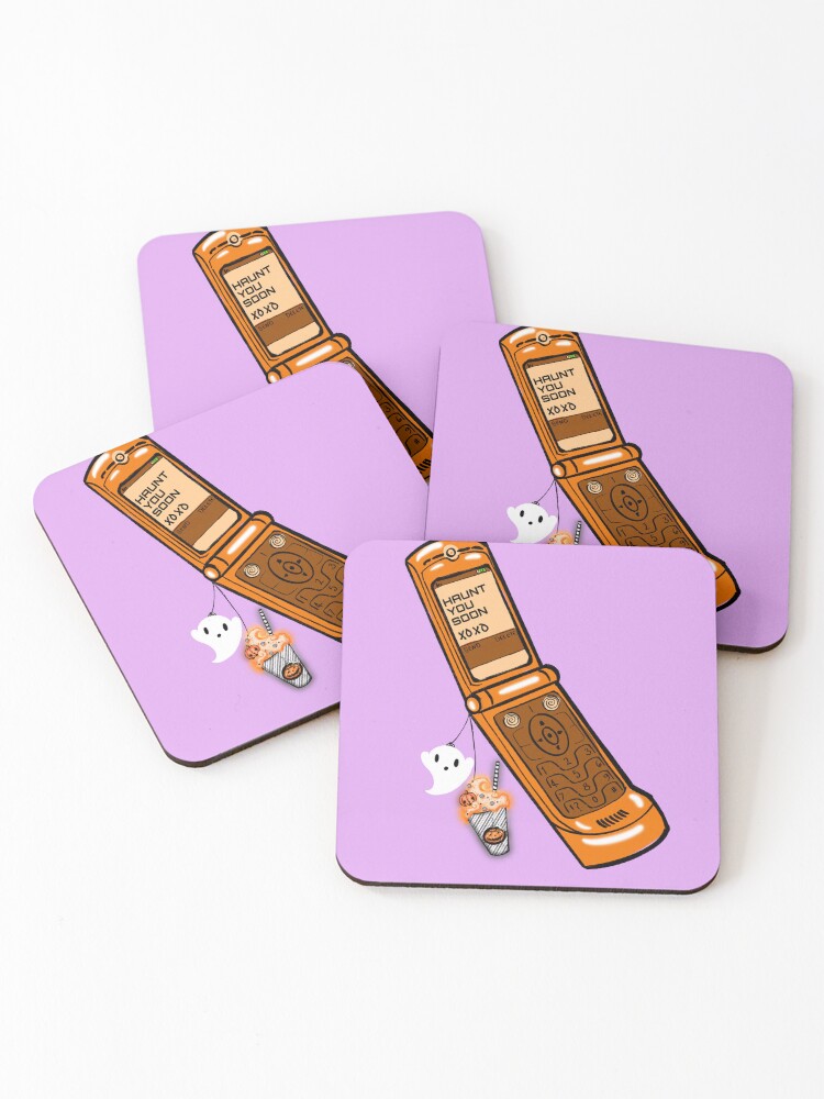Thumbnail 1 of 5, Coasters (Set of 4), Ghosted designed and sold by CryptCreation.