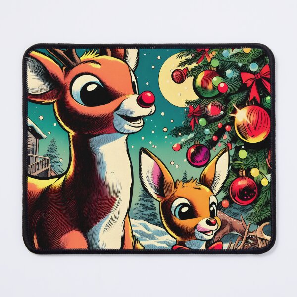 Item preview, Illuminate the Holidays: Whimsical Rudolph the Red-Nosed Reindeer Art for Festive Christmas Prints and Joyful Decor! designed and sold by InsaneLEDP.
