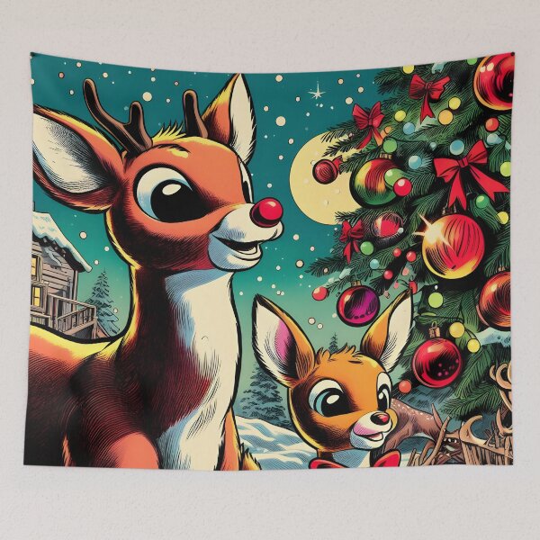Item preview, Illuminate the Holidays: Whimsical Rudolph the Red-Nosed Reindeer Art for Festive Christmas Prints and Joyful Decor! designed and sold by InsaneLEDP.