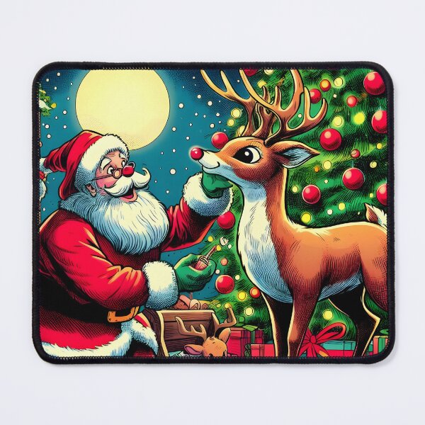 Item preview, Illuminate the Holidays: Whimsical Rudolph the Red-Nosed Reindeer Art for Festive Christmas Prints and Joyful Decor! designed and sold by InsaneLEDP.
