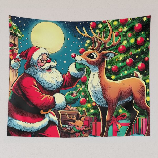 Item preview, Illuminate the Holidays: Whimsical Rudolph the Red-Nosed Reindeer Art for Festive Christmas Prints and Joyful Decor! designed and sold by InsaneLEDP.