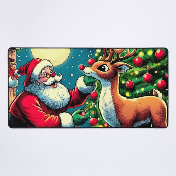 Item preview, Illuminate the Holidays: Whimsical Rudolph the Red-Nosed Reindeer Art for Festive Christmas Prints and Joyful Decor! designed and sold by InsaneLEDP.