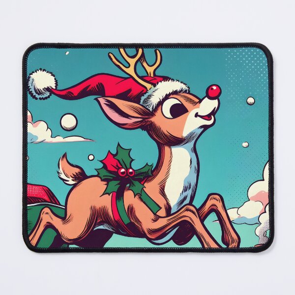 Item preview, Illuminate the Holidays: Whimsical Rudolph the Red-Nosed Reindeer Art for Festive Christmas Prints and Joyful Decor! designed and sold by InsaneLEDP.