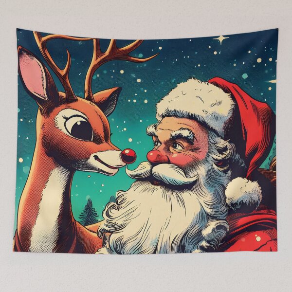 Item preview, Illuminate the Holidays: Whimsical Rudolph the Red-Nosed Reindeer Art for Festive Christmas Prints and Joyful Decor! designed and sold by InsaneLEDP.