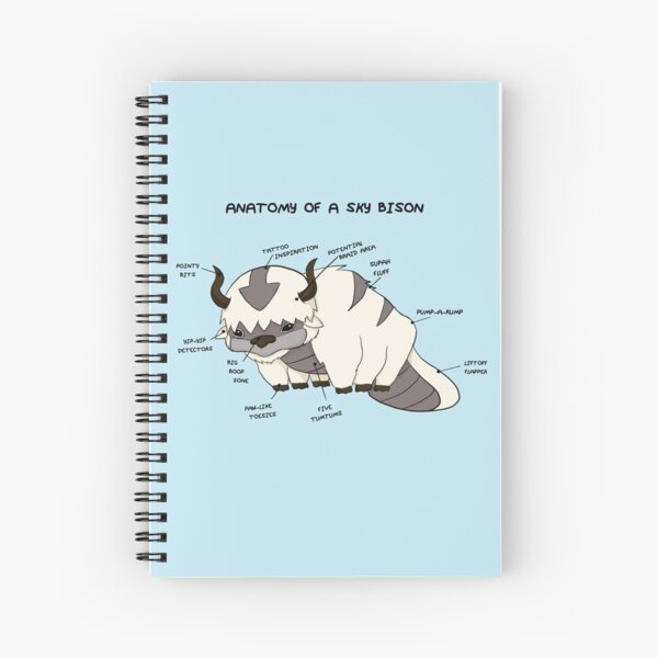 Anatomy of a Sky Bison Spiral Notebook