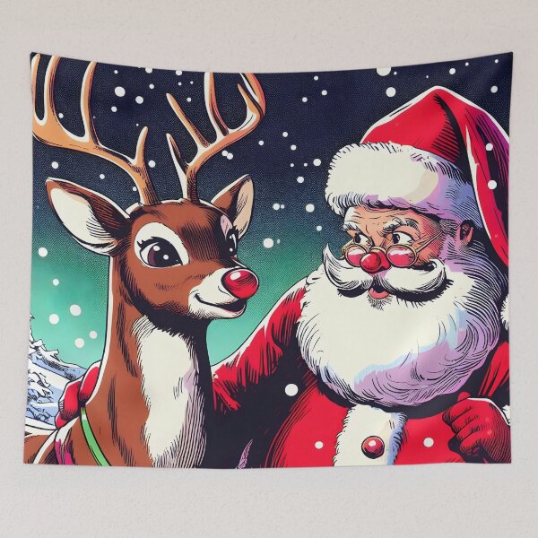 Item preview, Illuminate the Holidays: Whimsical Rudolph the Red-Nosed Reindeer Art for Festive Christmas Prints and Joyful Decor! designed and sold by InsaneLEDP.