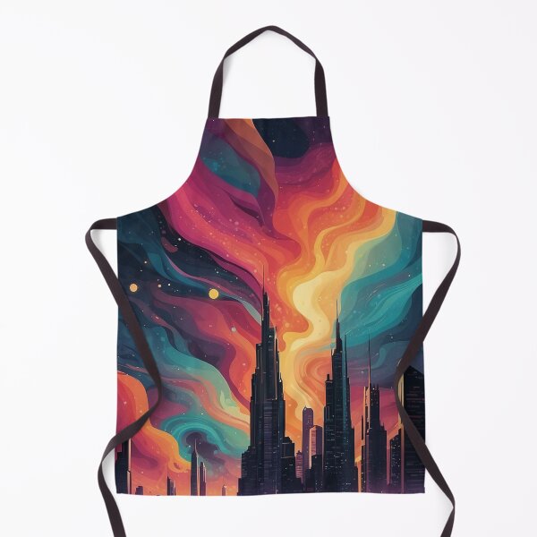 Item preview, 002 Silhouettes of Colorful City Buildings and Landmarks designed and sold by Alexis Art Collection.