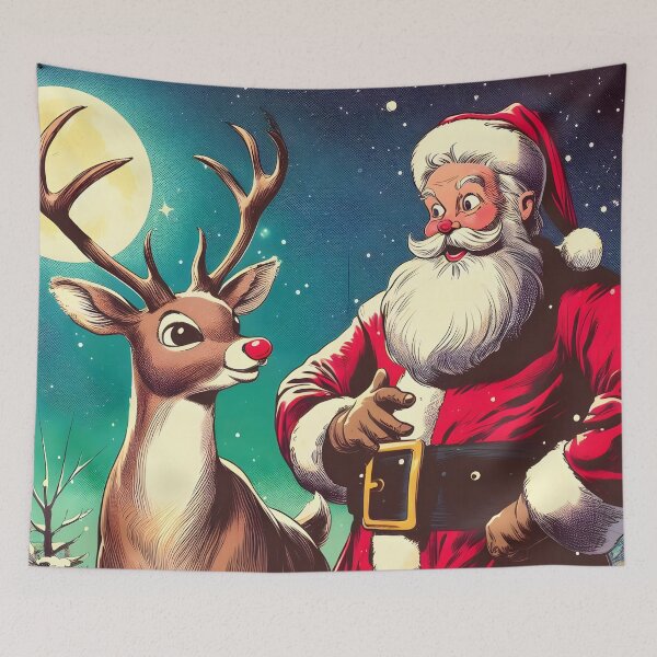 Item preview, Illuminate the Holidays: Whimsical Rudolph the Red-Nosed Reindeer Art for Festive Christmas Prints and Joyful Decor! designed and sold by InsaneLEDP.