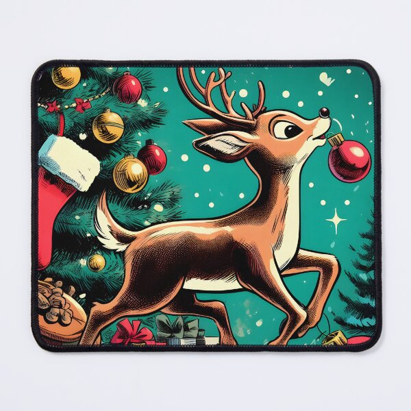 Item preview, Illuminate the Holidays: Whimsical Rudolph the Red-Nosed Reindeer Art for Festive Christmas Prints and Joyful Decor! designed and sold by InsaneLEDP.