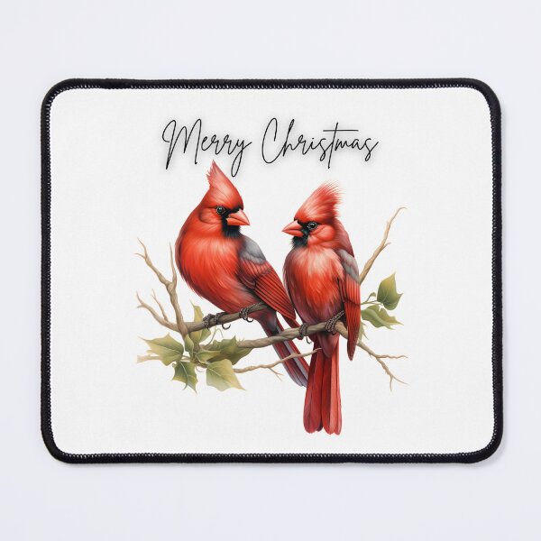 Item preview, Merry Christmas Pair of Cardinals designed and sold by ANewGlory.