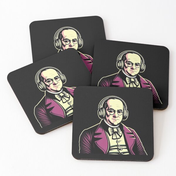 Item preview, Money Moves Ben Franklin Retro Headphones II designed and sold by musicgeniusart.