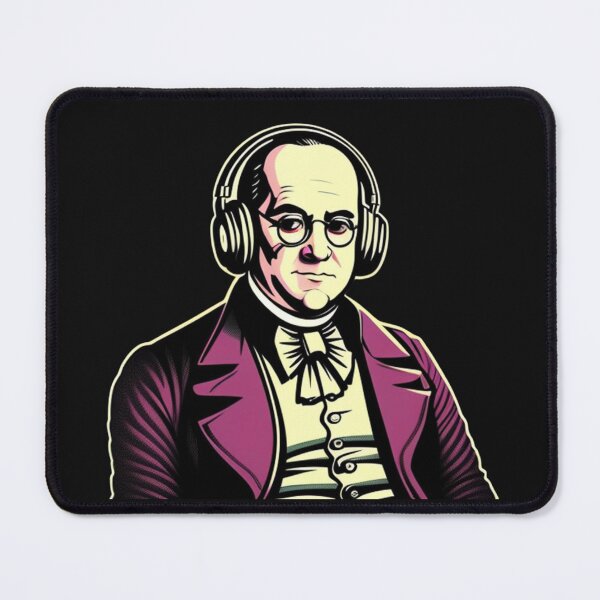 Item preview, Money Moves Ben Franklin Retro Headphones II designed and sold by musicgeniusart.