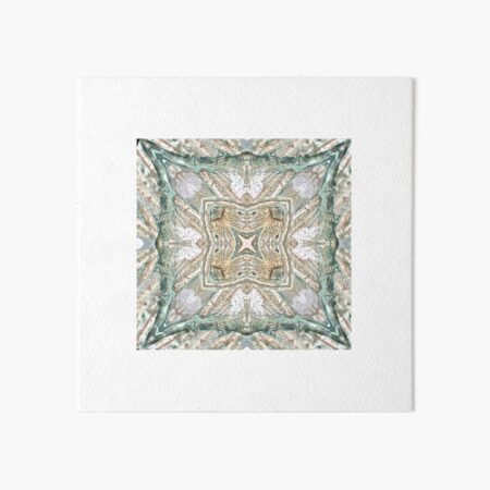 Mosaic ~ Light Green Coral Art Board Print