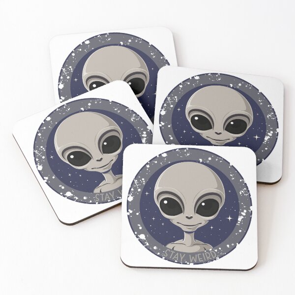 Item preview, Alien UFO Gray Alien 'Stay Weird' designed and sold by wotsthis.