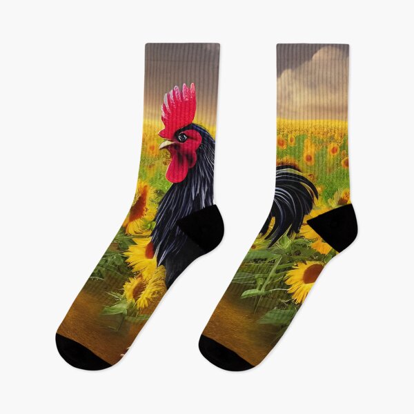 Item preview, A Black Rooster In A Field Of Sunflowers designed and sold by Paw's Arts.