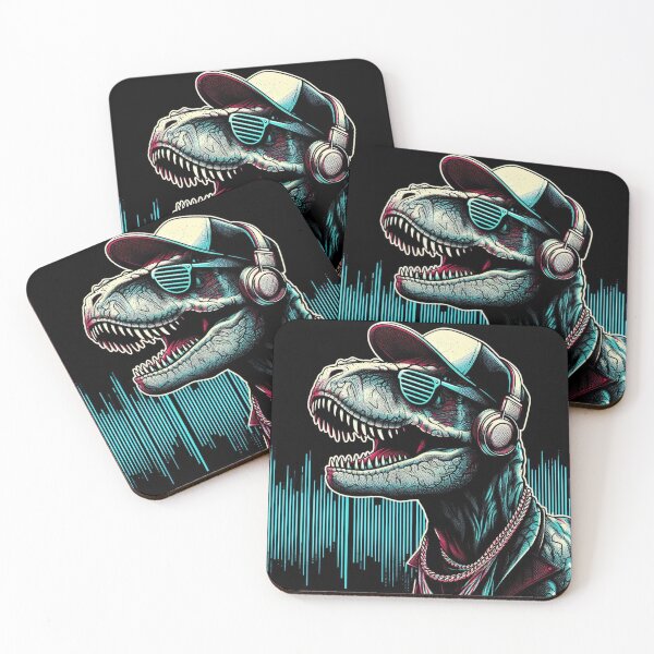 Item preview, Trex Wearing Sunglasses and Headphones designed and sold by Zestpond.