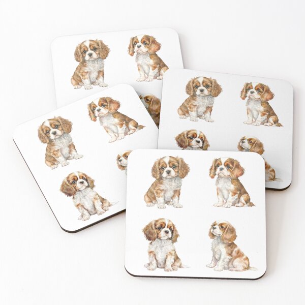 Item preview, Cute Cavalier King Charles Spaniel Puppies designed and sold by TheAnimalZ00.