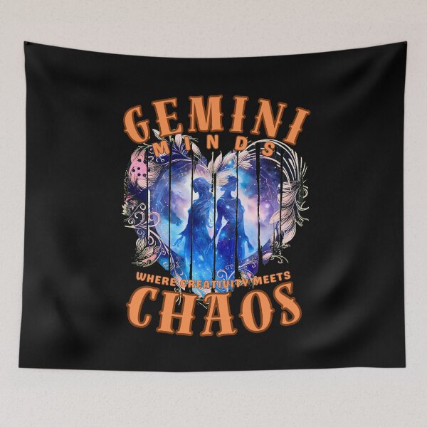 Item preview, Gemini Minds: Where Creativity Meets Chaos. gemini quote designed and sold by ZodiacWonders.