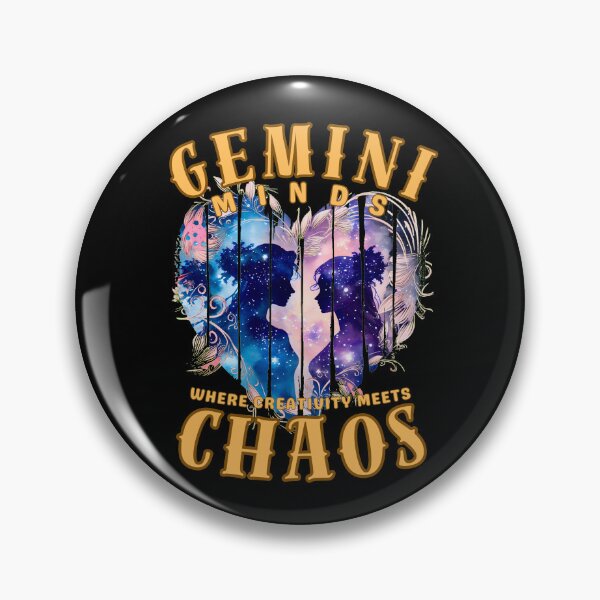 Item preview, Gemini Minds: Where Creativity Meets Chaos. gemini funny designed and sold by ZodiacWonders.