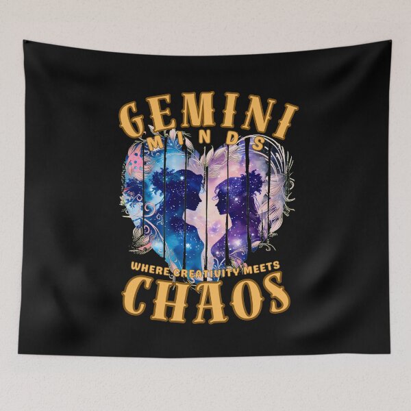 Item preview, Gemini Minds: Where Creativity Meets Chaos. gemini funny designed and sold by ZodiacWonders.