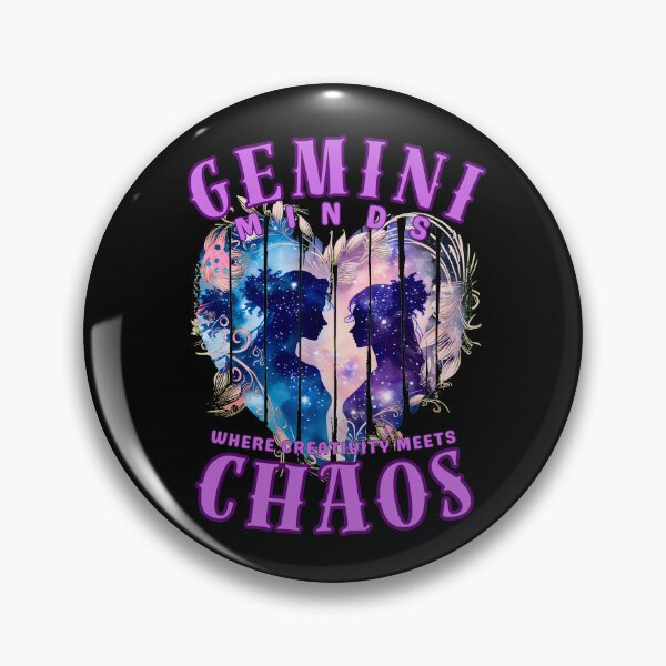 Item preview, Gemini Minds: Where Creativity Meets Chaos. gemini season designed and sold by ZodiacWonders.
