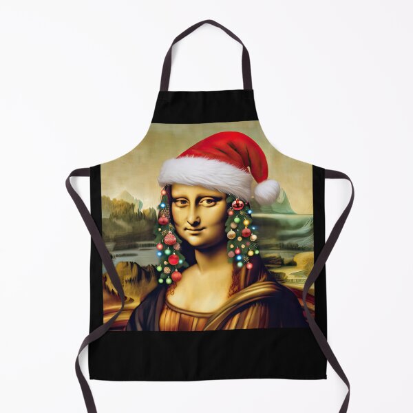 Item preview, Mona Lisa Santa with Christmas Hair Do designed and sold by MagicStrawberry.