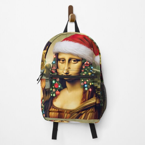 Item preview, Mona Lisa Santa with Christmas Hair Do designed and sold by MagicStrawberry.