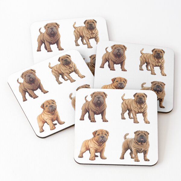 Item preview, Cute Shar Pei Dogs designed and sold by TheAnimalZ00.