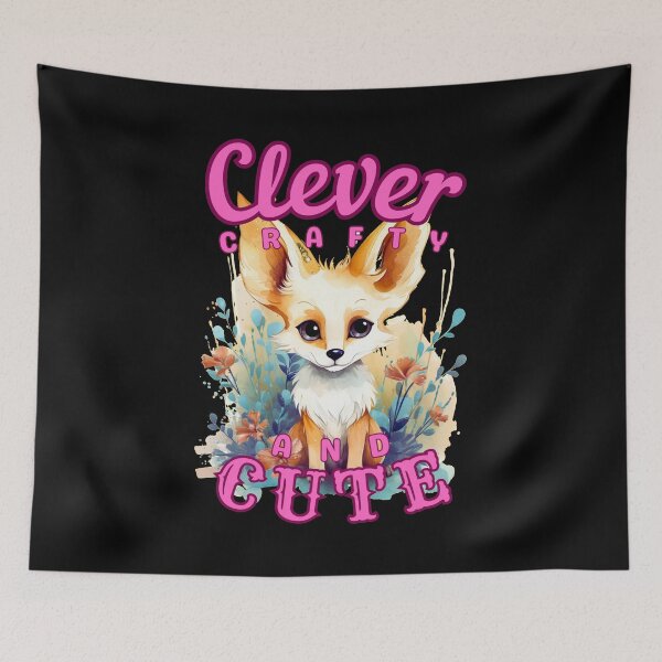 Item preview, Clever, Crafty, And Cute. cool fox designed and sold by FoxVibes.