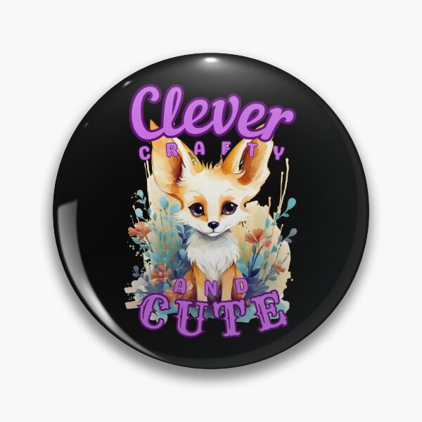 Item preview, Clever, Crafty, And Cute. realistic fox designed and sold by FoxVibes.