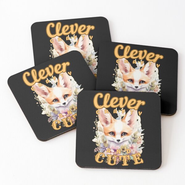 Item preview, Clever, Crafty, And Cute. fox saying designed and sold by FoxVibes.